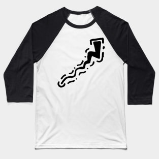Abstract Thunderstorm Doodle Art Baseball T-Shirt